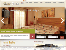 Tablet Screenshot of hoteltrebol.com